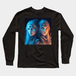 Twin Viking Females Long Sleeve T-Shirt